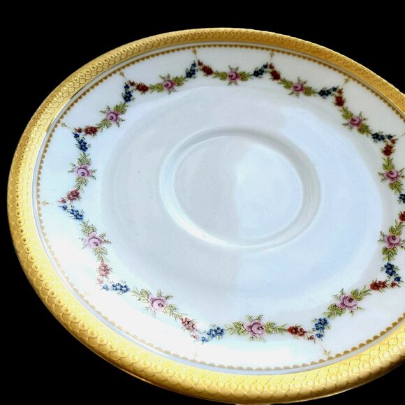 German Demitasse Saucer, Tirschenreuth Petite Rose - Picture 3 of 8